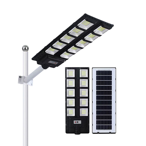 2022 100W 50W 200W 400w Motion Sensor All in One Integrated Pole Mounted Led Solar Streetlight