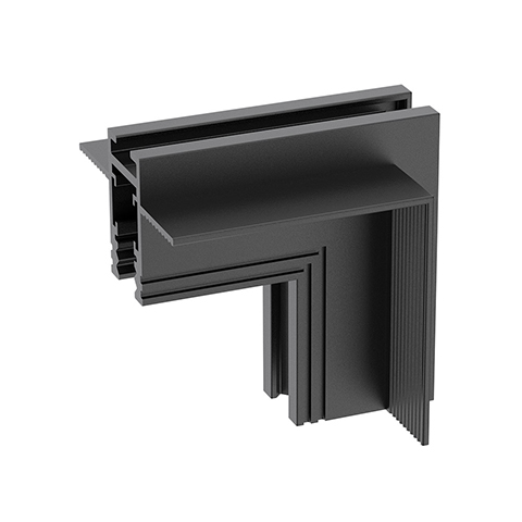 Concealed vertical 90 degree corner