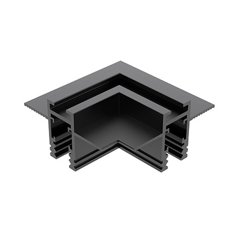 Concealed horizontal 90 degree corner